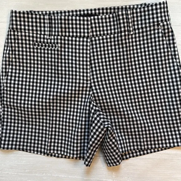 Ann Taylor Black and White Checkered Shorts - Picture 3 of 7
